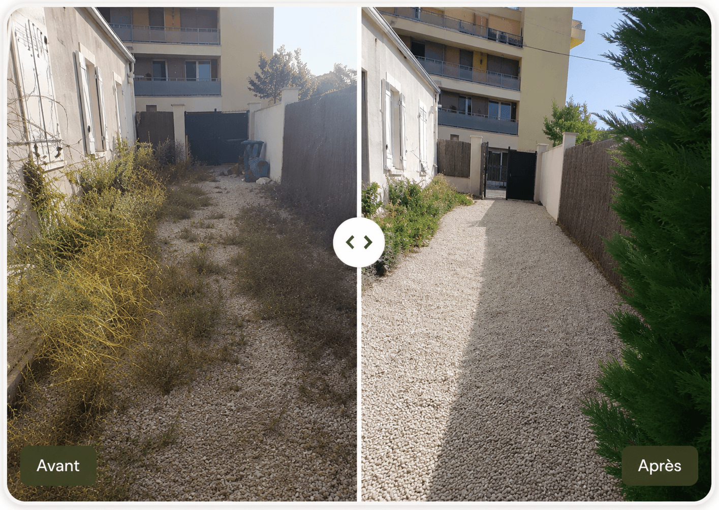 Remise en état d'allée — Garden Care Essonne